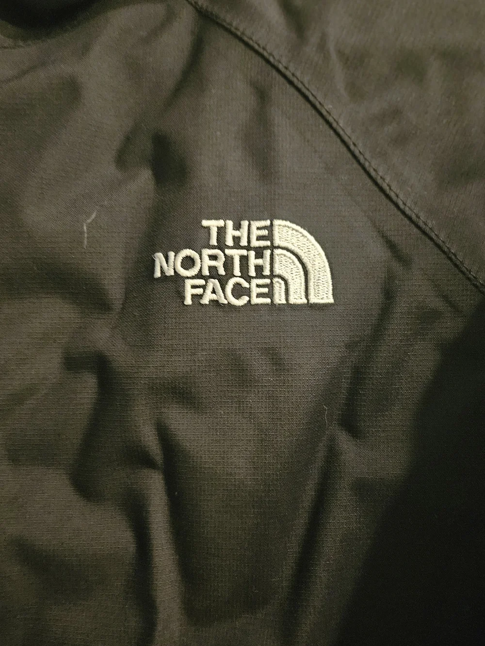 The North Face Men's Black Hooded Rain Jacket, Size XL